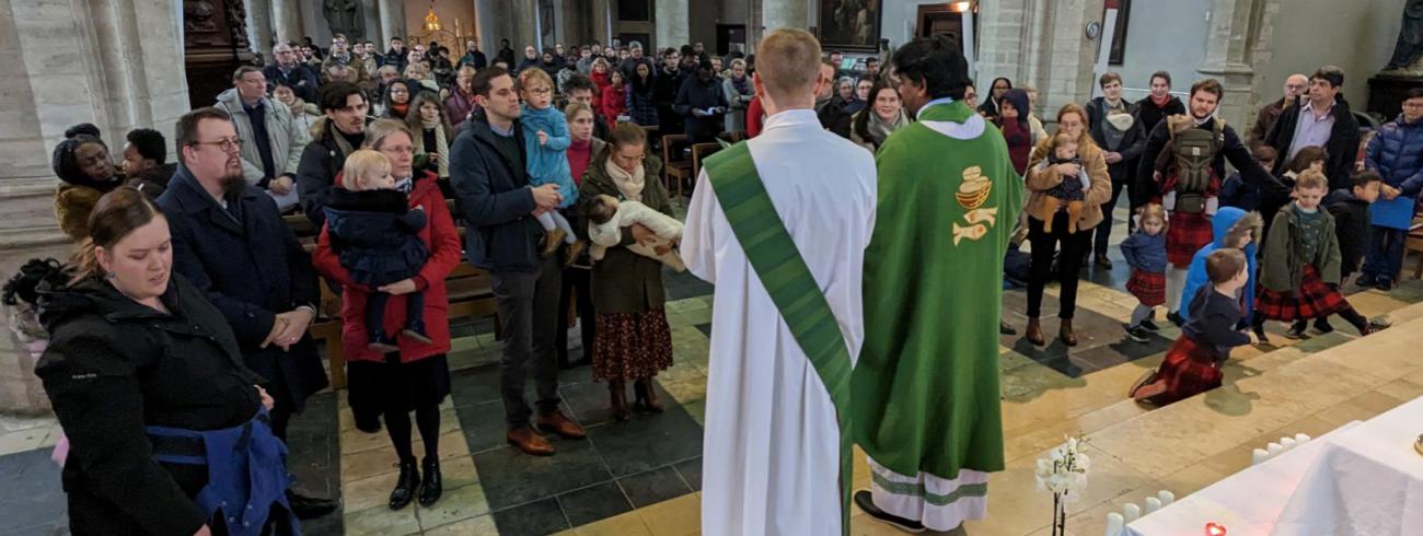 Kinderzegen in Sint Kwinten 2023 © Pastorale zone Leuven aan de Dijle