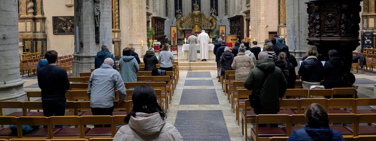 Gebed voor vrede in Oekraïne © Pastorale zone Leuven aan de Dijle