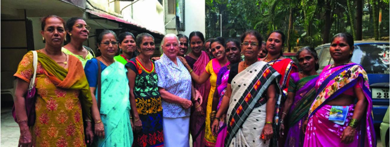 “Het geloof in de kracht van vrouwen en in samenwerking is de sterkte van de National Domestic Workers Movement”, meent zuster Jeanne Devos.  © rr