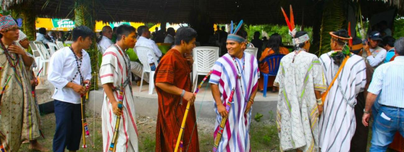 Peruaanse inheemsen maken zich klaar voor de komst van de paus © SIR