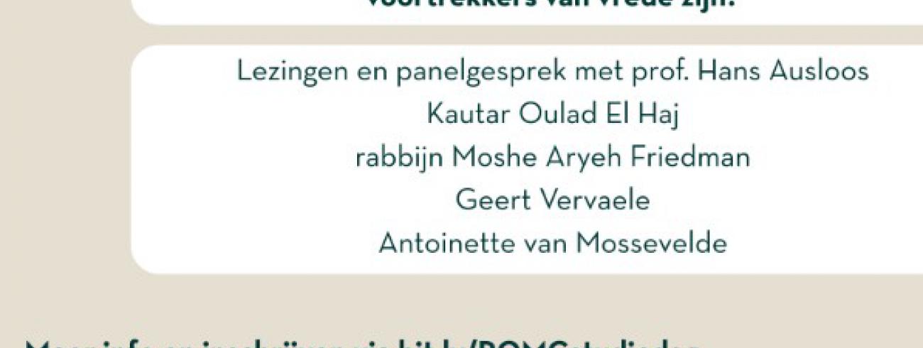 Flyer ROMC studiedag en gebedskaart veertigdagentijd © CCV Gent