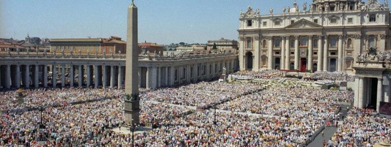 Het Sint-Pietersplein in Rome © Vatican Media