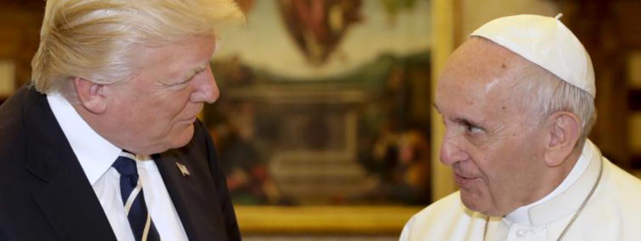 President Trump ontmoette tijdens zijn eerste buitenlandse reis ook paus Franciscus © SIR