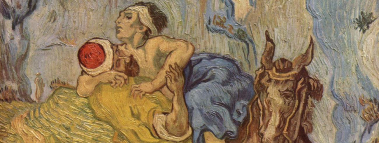  	 The good Samaritan  © Vincent van Gogh, Public domain, via Wikimedia Commons
