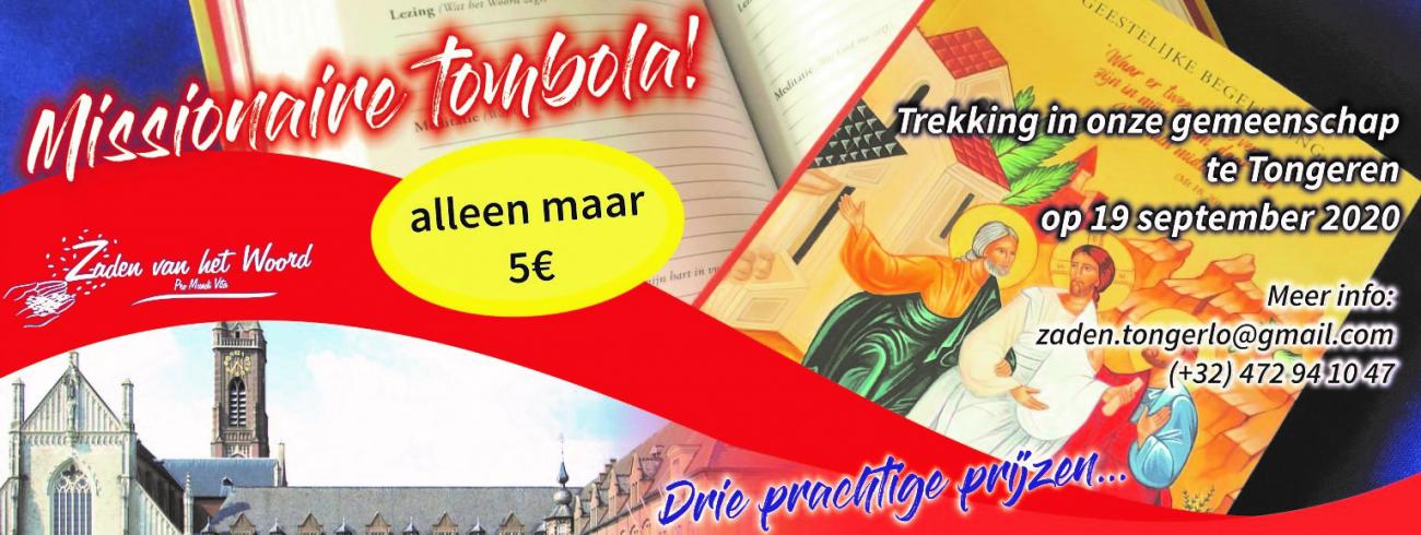 Missionaire tombola © Zaden van het Woord Tongerlo