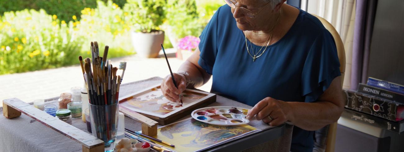 Iconen schrijven © Bernadette Vandermoere