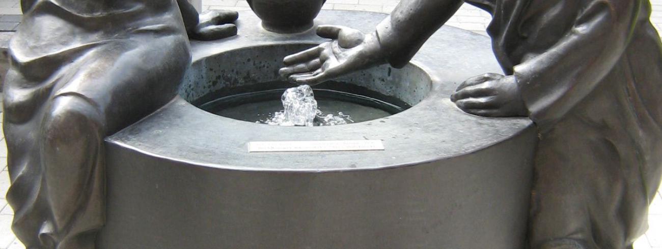 Jezus aan de bron. Hasselt. © jh