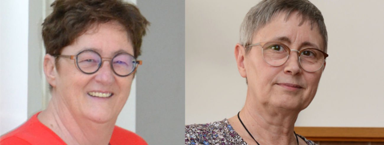 Christa Damen en Carine Devogelaere. 