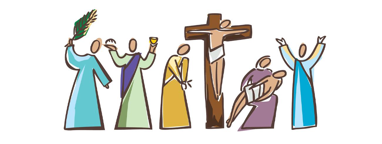 Palmzondag en paastriduüm © Clipart zone