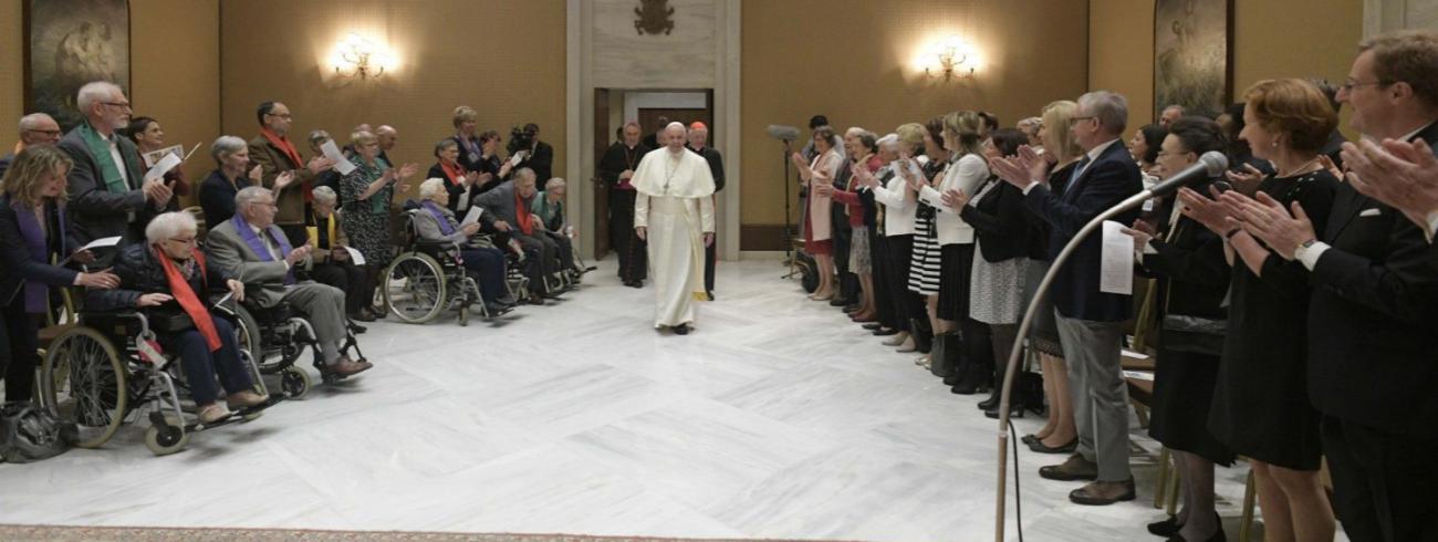 Koor bij paus Franciscus © Vatican Media