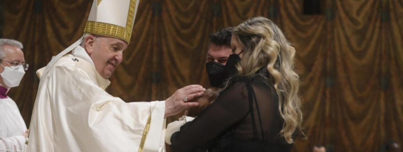 Doop in de Sixtijnse kapel © Vatican Media