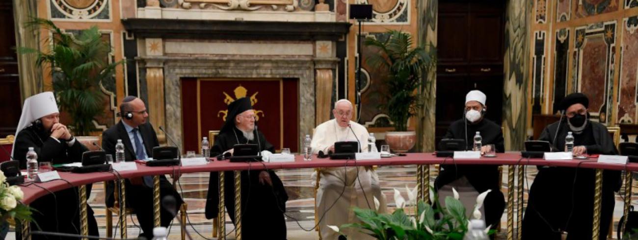 Er namen een 250-tal religieuze leiders deel aan de ontmoeting © Vatican Media