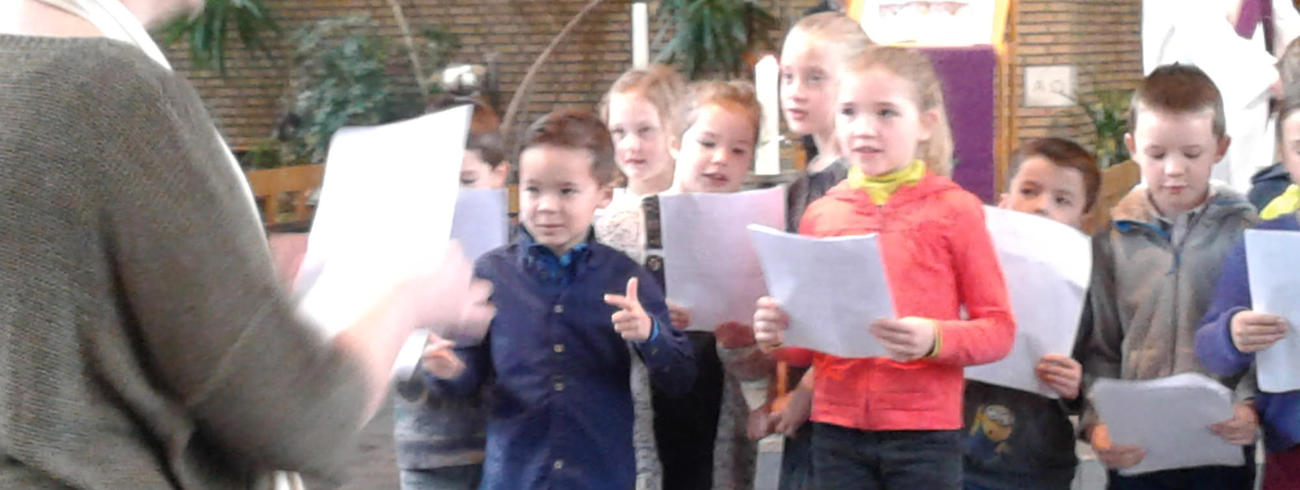 Ingroeiviering voor eerste communie 