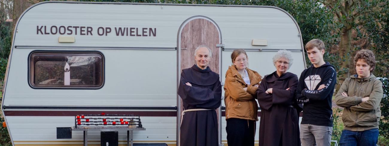 'Klooster op wielen' is een initiatief van de Nederlandse koepel van religieuzen. © Klooster op wielen