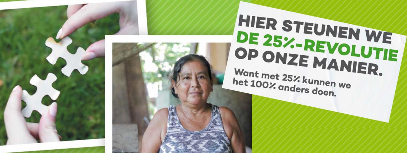 Wil jij een duurzame en rechtvaardige wereld? Welkom bij de 25%-revolutie © cc