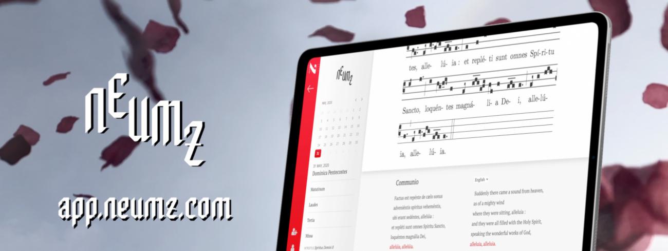 De muziekapp Neumz, voor gregoriaanse muziek © Neumz
