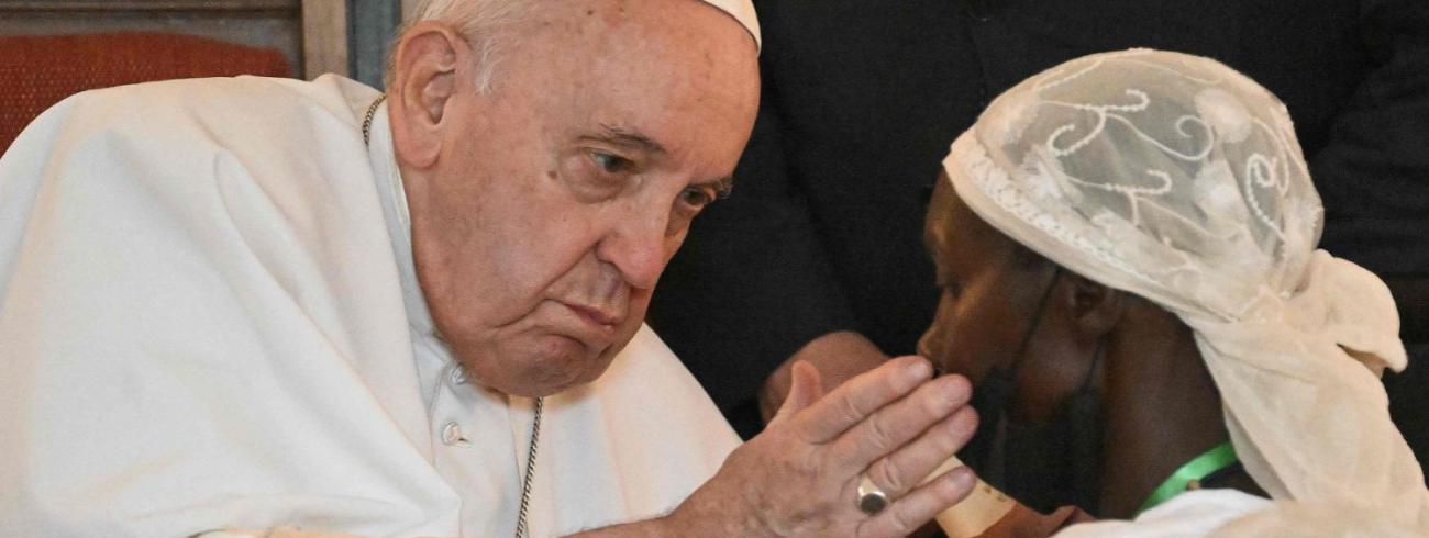 Paus Franciscus bracht hoop en troost voor de slachtoffers van geweld © Vatican Media