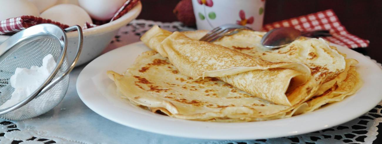 Wie met Lichtmis pannenkoeken eet, zou een jaar vol voorspoed mogen verwachten. © Pexels