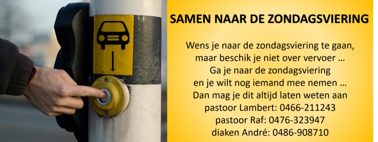 samen naar de zondagsviering © parochie kruibeke temse