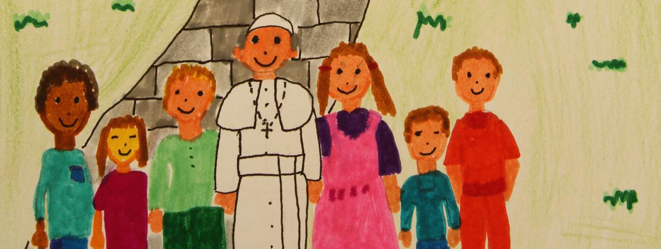 Judith Brabant karakteriseert de paus als vriend van kleine mensen. © CB 
