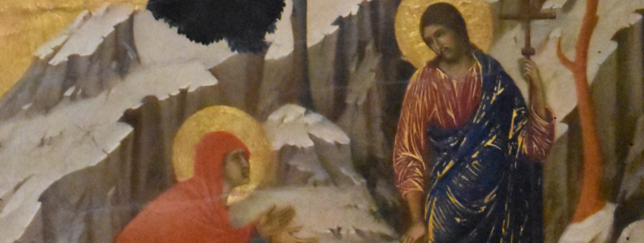 Maria van Magdala ontmoet de verrezen Christus © Anton De Preter