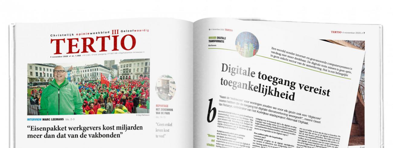 Tertio nr. 1.082 van 4 november 2020. © Tertio