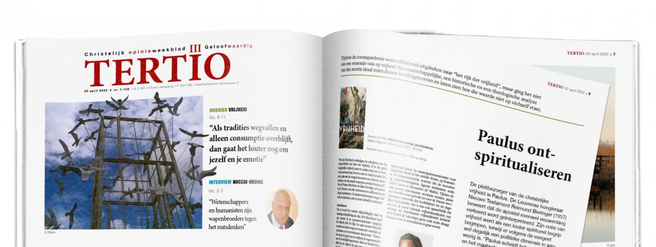 Cover Tertio nr. 1.158 van 20 april 2022. © Tertio