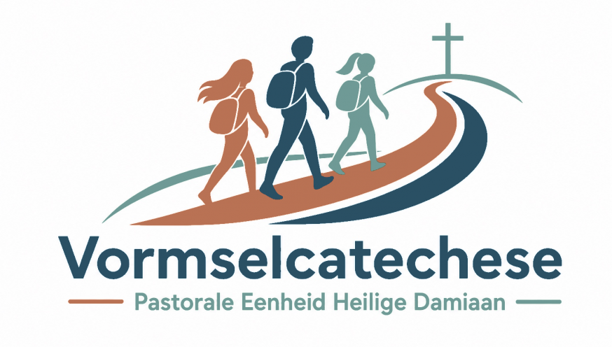 Het logo van Vormselcatechese Pastorale Eenheid Heilige Damiaan © Dirk Bellens