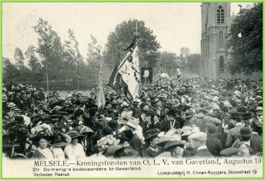 Kroning van het Mariabeeldje in 1912 © Gaverlandcomité