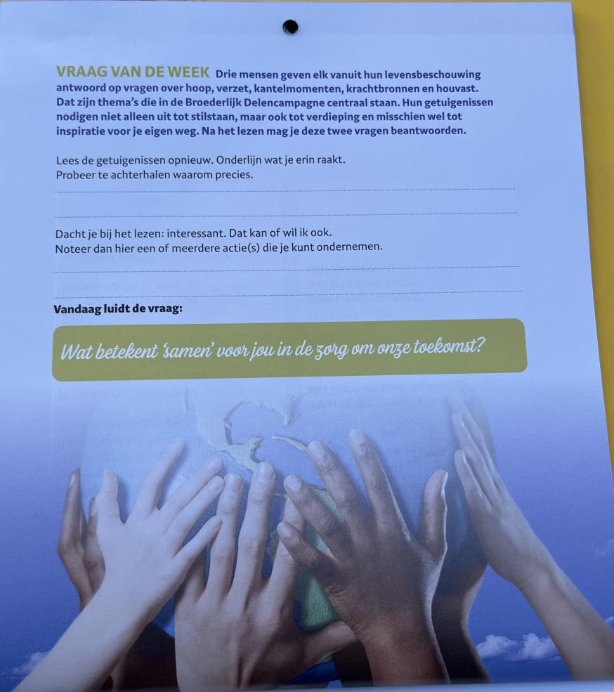 1 april woensdag 2026 © Broederlijk Delen