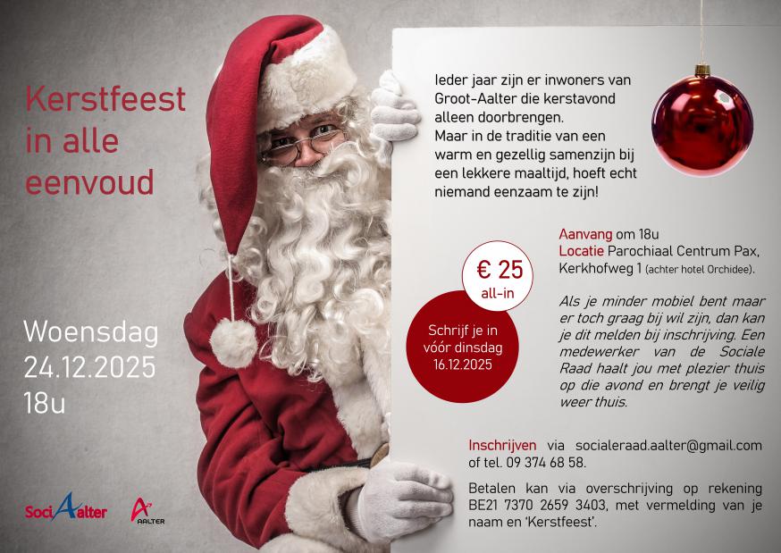 Kerstfeest in alle eenvoud 2025 © Gemeente Aalter