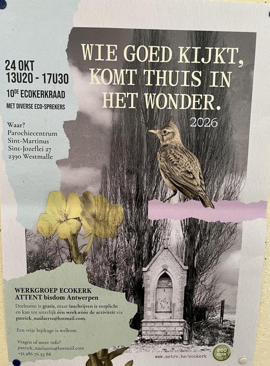 10de ecokerkraad 2026 © Werkgroep ecokerk van Attent bisdom Antwerpen