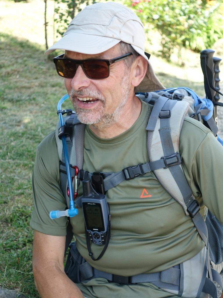 Benny Bilsen, een ervaren pelgrim en één van de initiatiefnemers van de pelgrimsestafette 