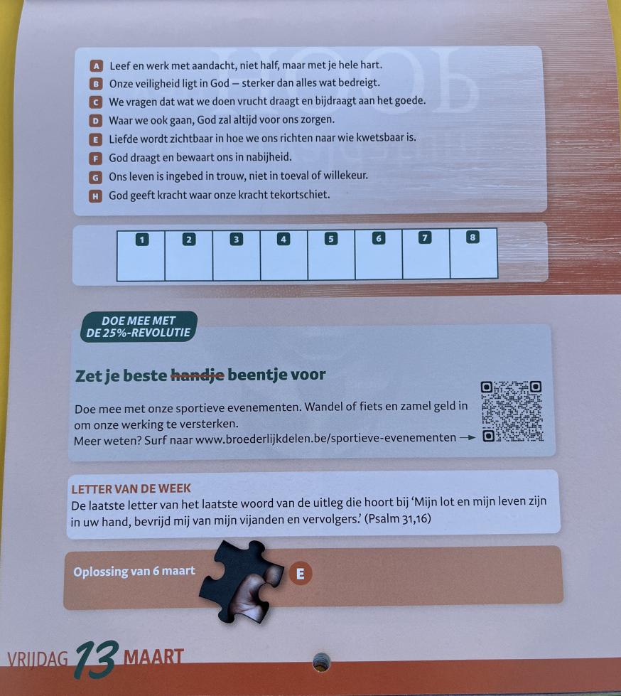 13 maart vrijdag 2026 © Broederlijk Delen