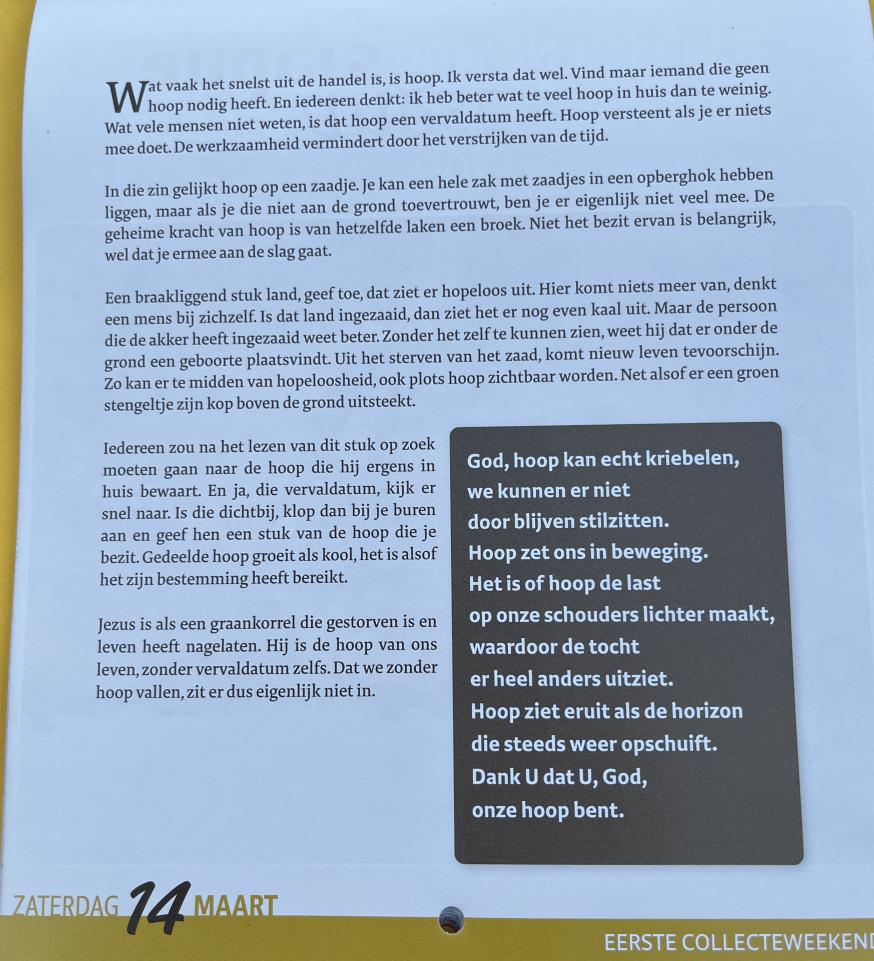 14 maart zaterdag 2026 © Broederlijk Delen