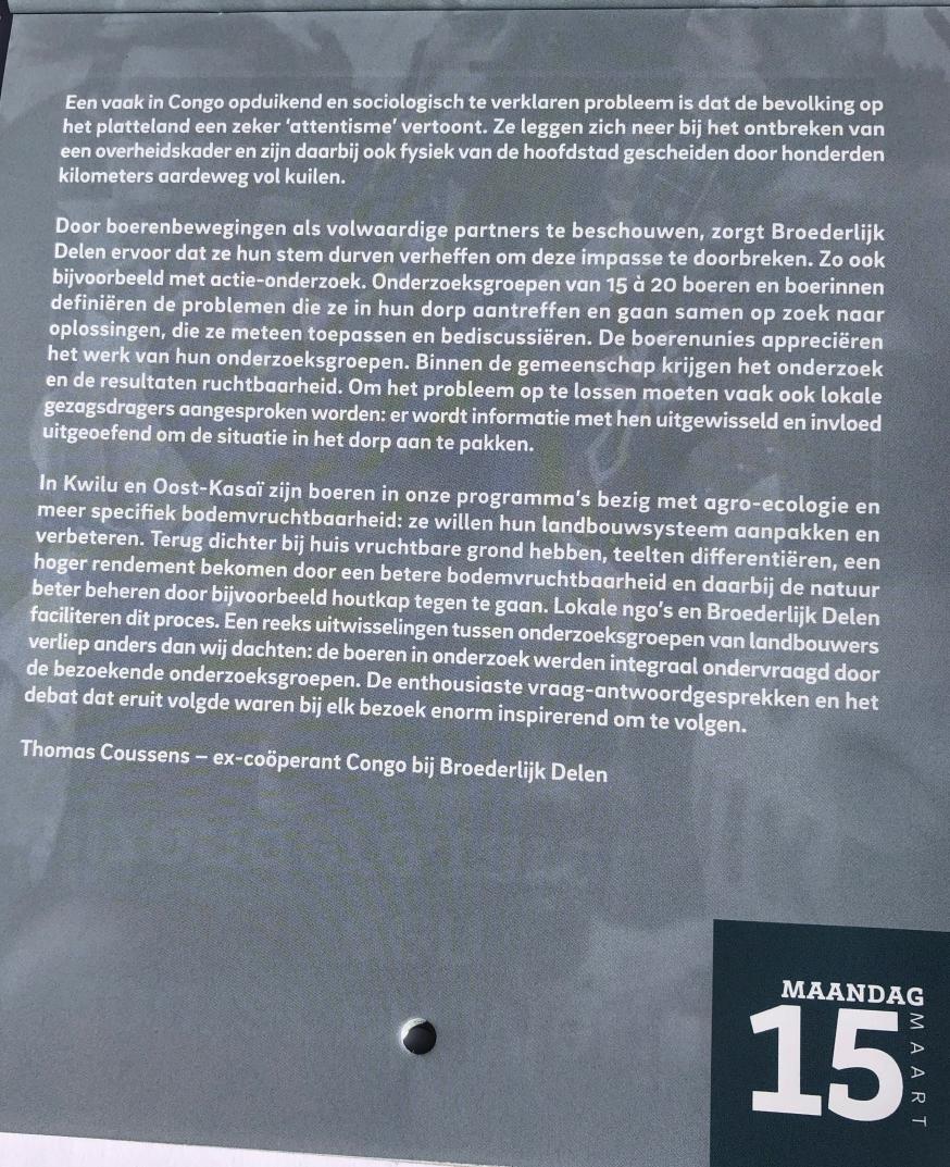 Vastenkalender 15 maart 2021 © Broederlijk Delen