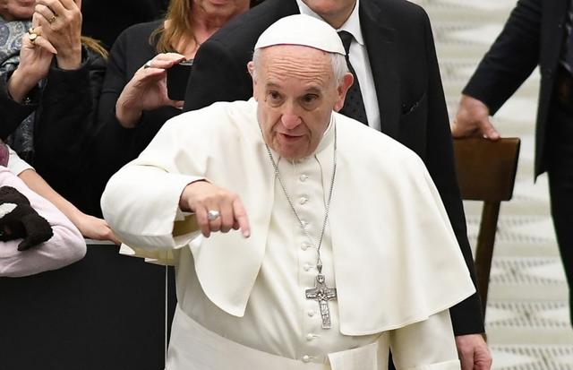 Paus Franciscus tijdens de audiëntie op woensdag 7 december 2016 © SIR