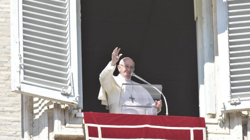 Paus Franciscus tijdens zijn angelustoespraak op zondag 17 februari 2019 © VaticanMedia