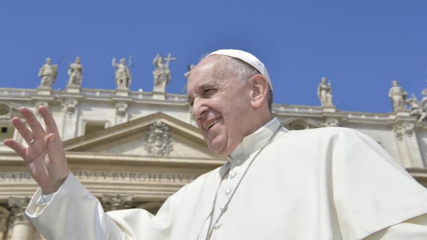 Paus Franciscus tijdens de algemene audiëntie © Vatican Media