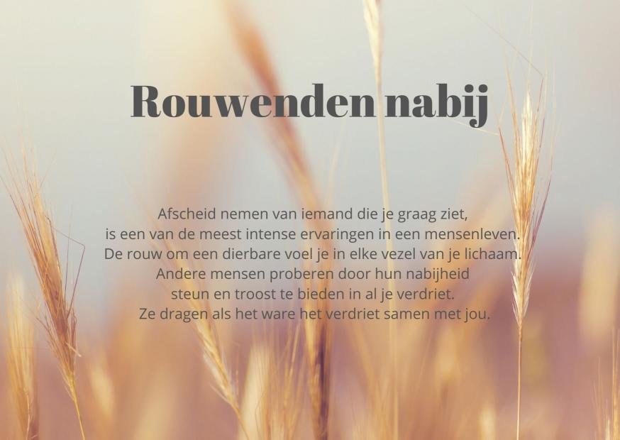 Rouwenden nabij 