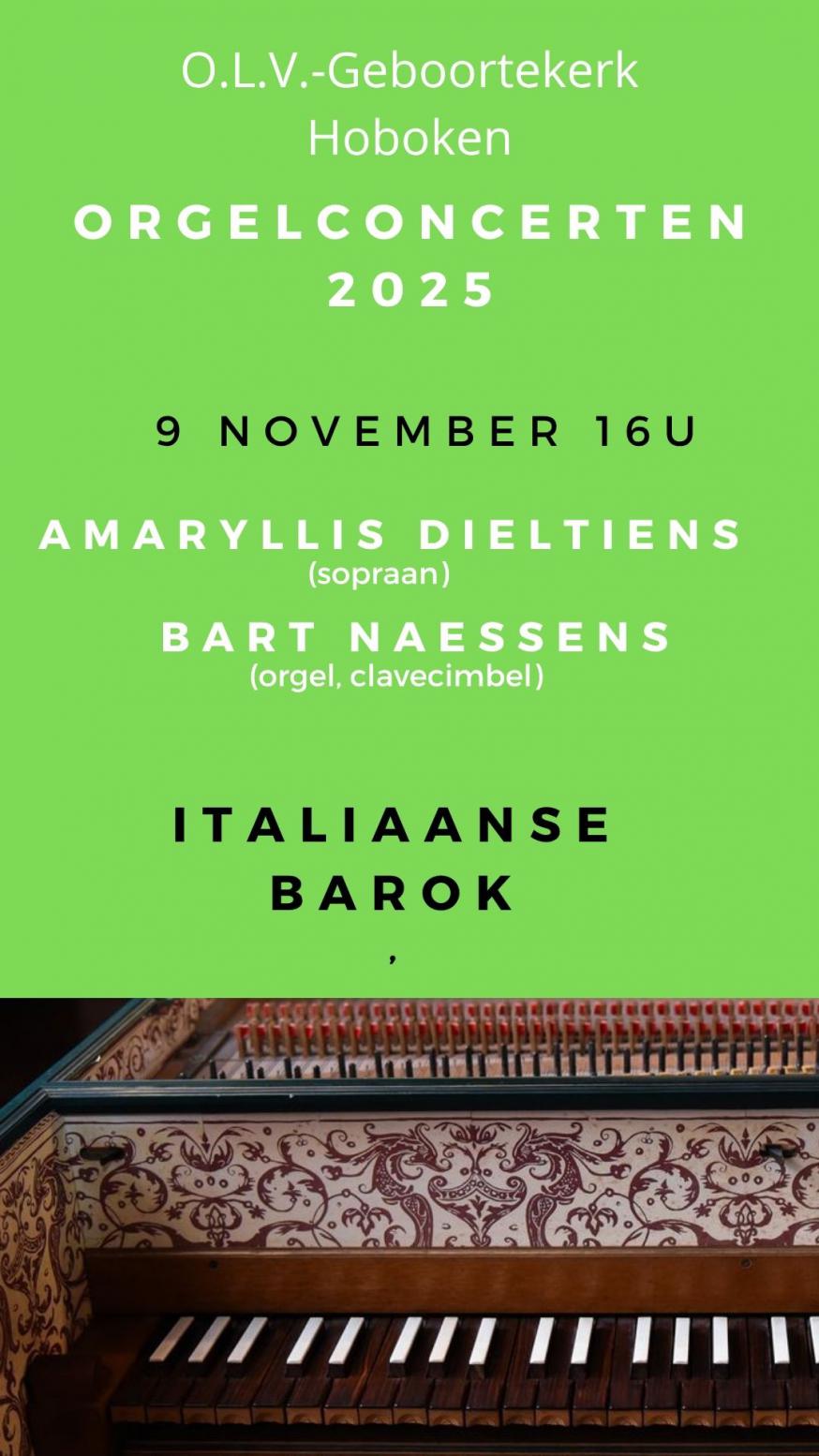 orgelconcert 16/11 OLV Geboorte Hoboken 
