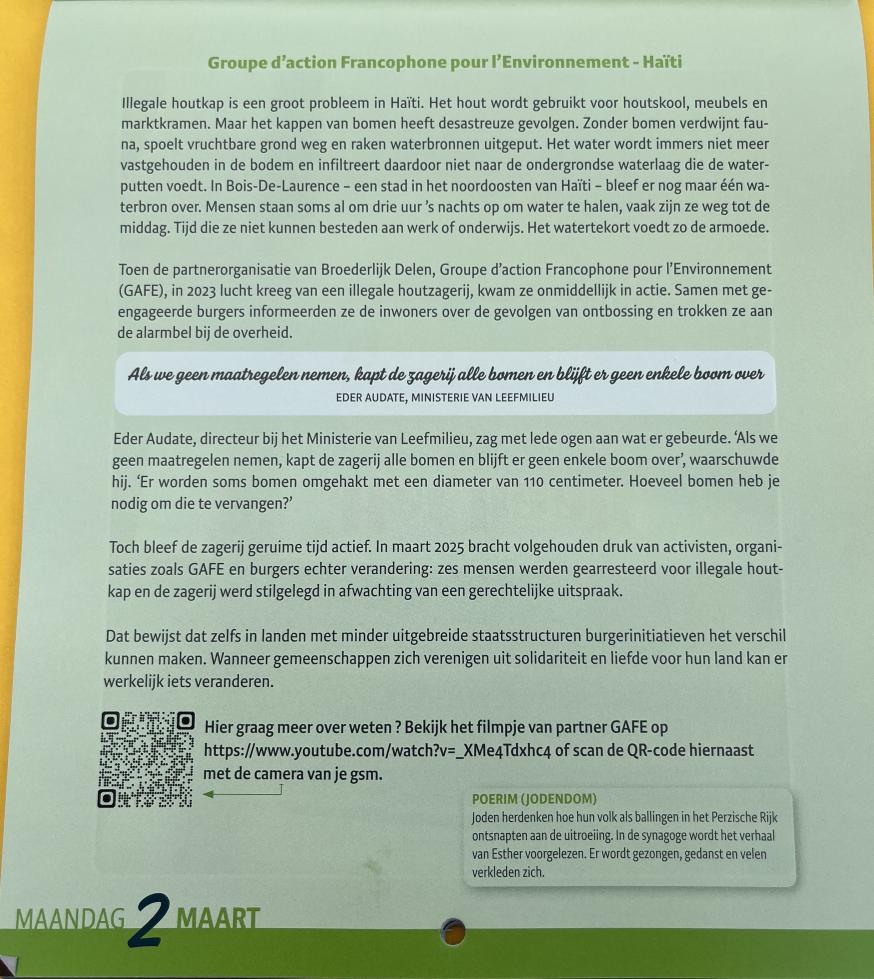 2 maart maandag 2026 © Broederlijk Delen