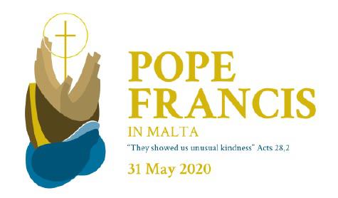 Het logo van de pausreis naar Malta zoals dat vandaag in Rome werd voorgesteld © VaticanMedia Het logo van de pausreis naar Malta zoals dat vandaag in Rome werd voorgesteld © VaticanMedia
