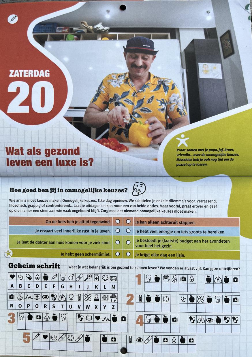 Adventskalender 20 dec zat 2025 © Welzijnszorg