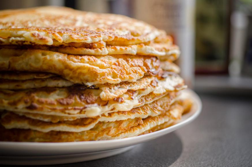 Pannenkoeken zoals ze bij Lichtmis vaak worden gegeten © Skitterphoto Pannenkoeken zoals ze bij Lichtmis vaak worden gegeten © Skitterphoto