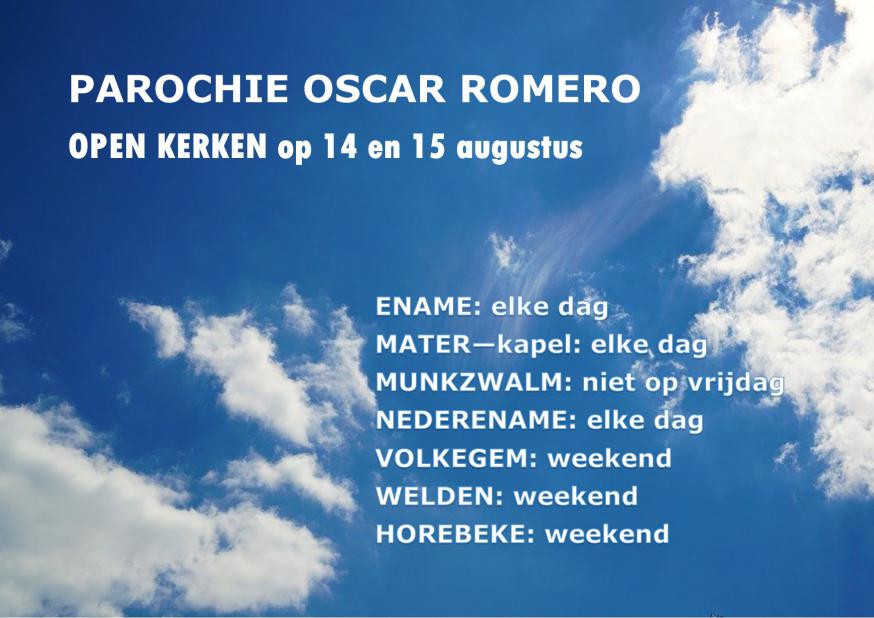 Open kerken weekend O.L.Vr Hemelvaart 
