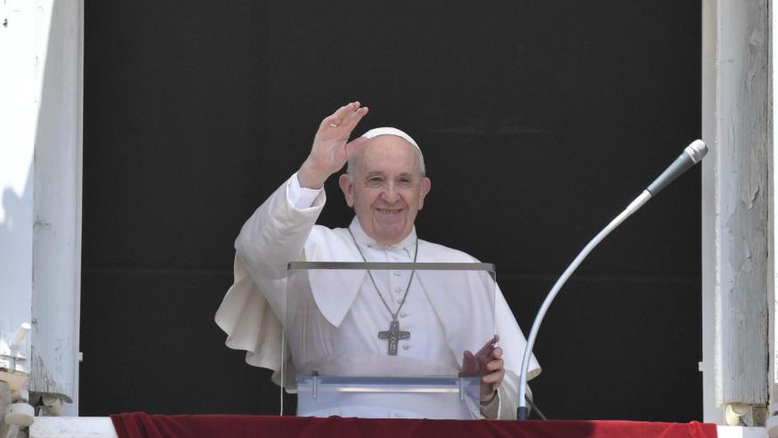 Paus Franciscus tijdens zijn angelustoespraak op 27 juni 2021 © VaticanMedia