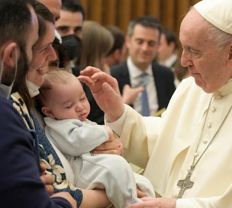 Paus Franciscus tijdens de de algemene audiëntie © Vatican Media