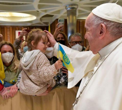 Paus Franciscus tijdens de de algemene audiëntie © Vatican Media