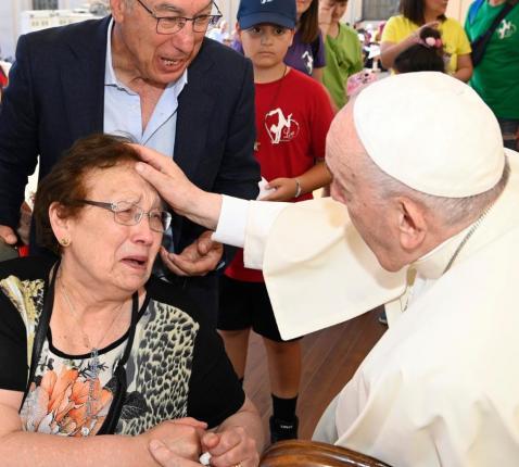 Paus Franciscus tijdens de de algemene audiëntie © Vatican Media